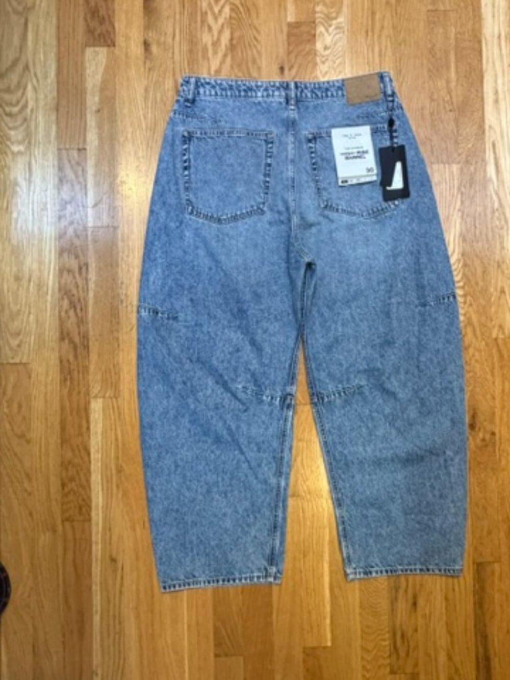 Rag & Bone The Charlie High Rise Barrel Jean, Size 30 Arlo Wash NWT - Picture 12 of 15
